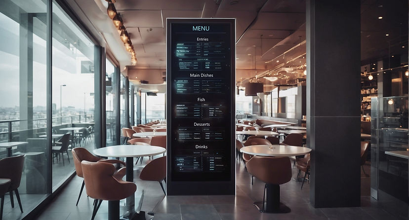 Futuristic & Numeric Menu restaurant in a display screen.jpg