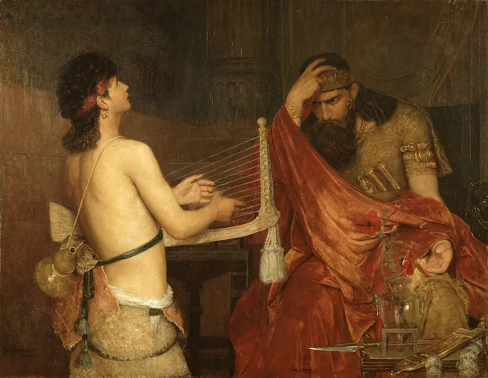 David and Saul, Ernst Josephson, 1878
