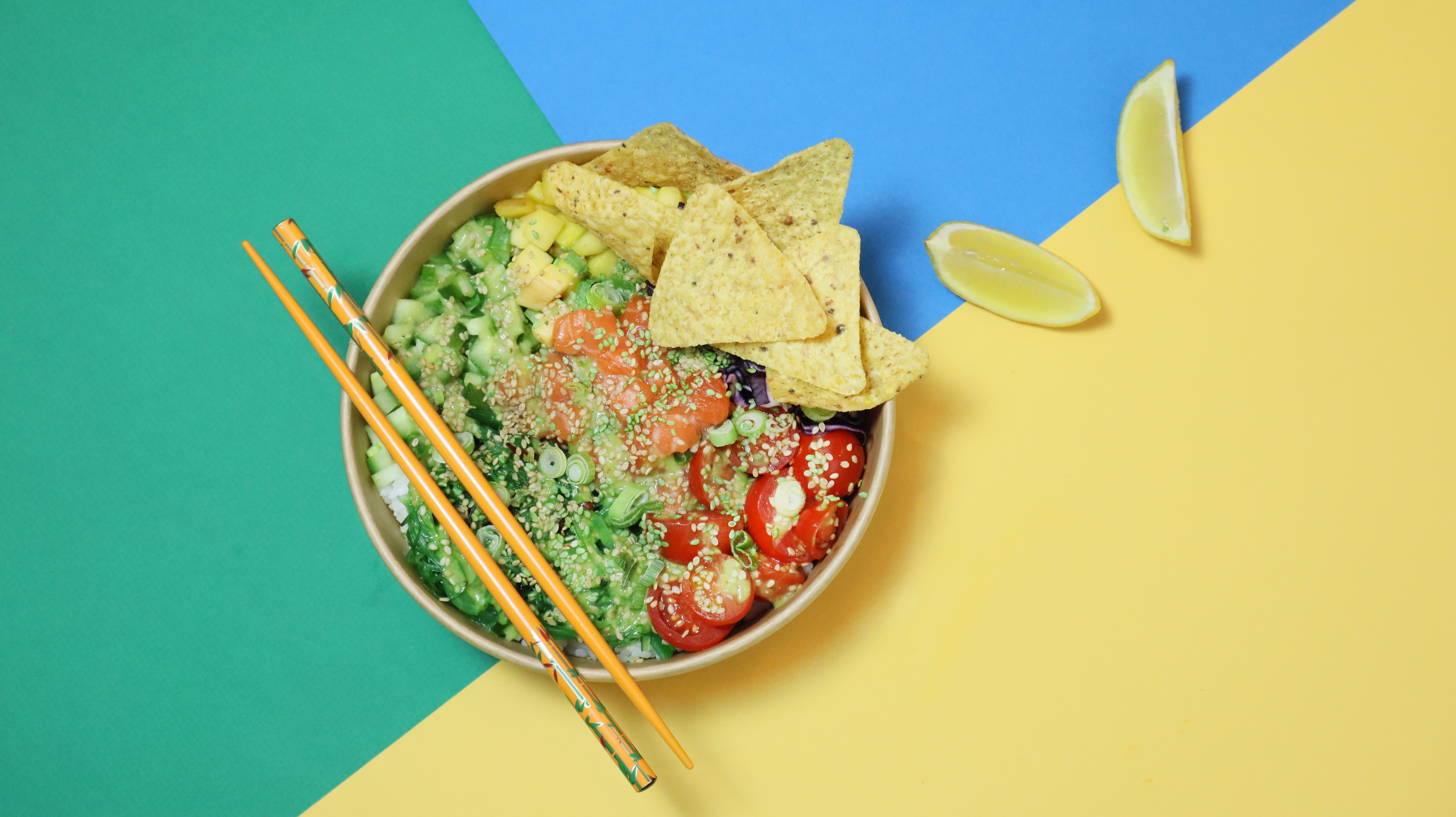 Arranged Food and Objects
