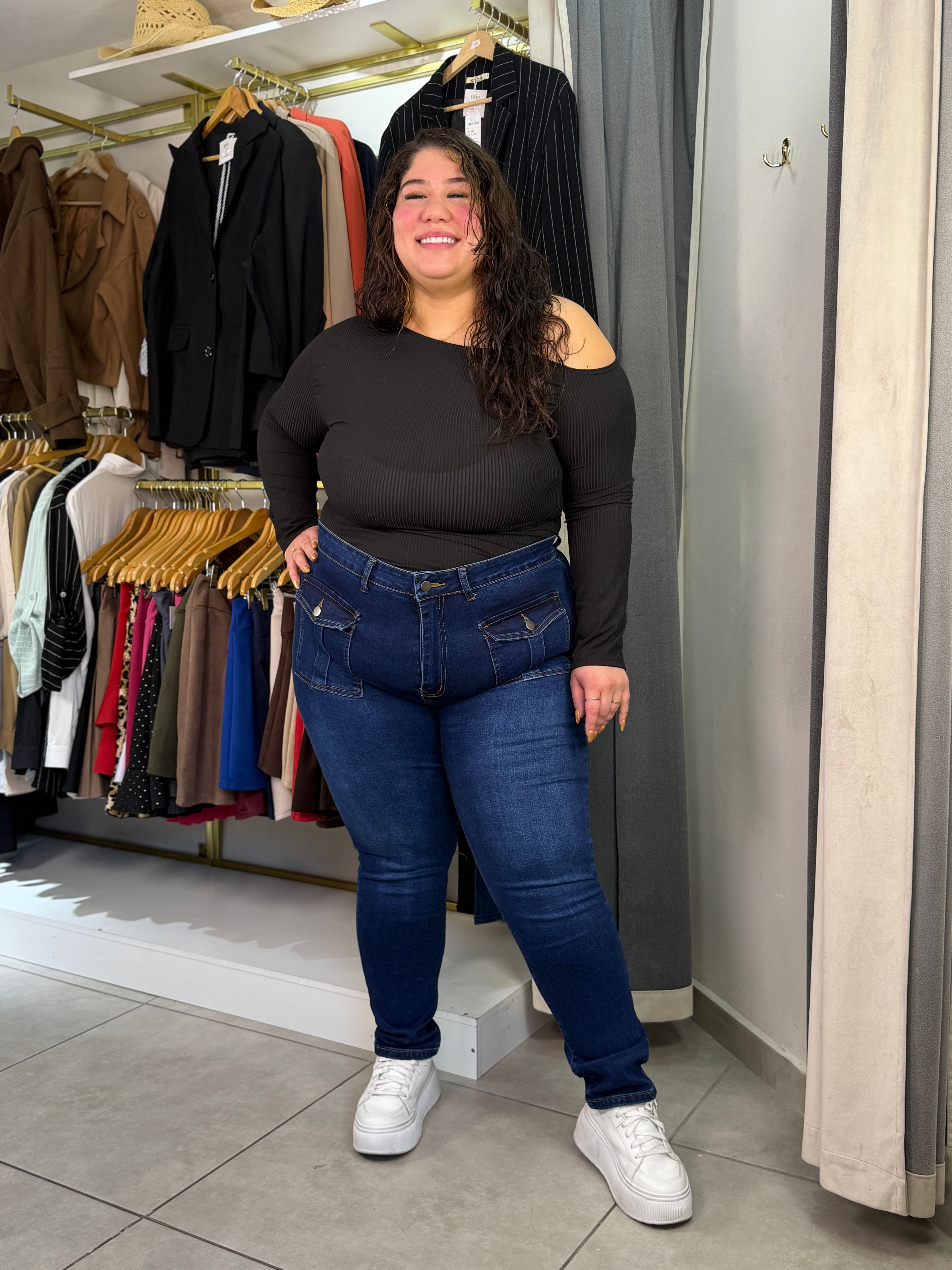 Jeans Skinny Azul Marino Isidro✨