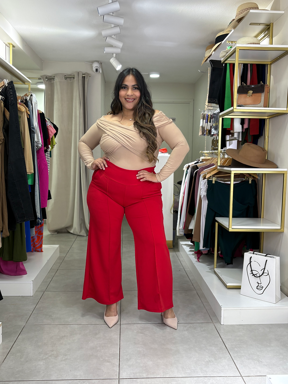 Miniatura: Pantalon sastrero de vestir plus size carrot✨