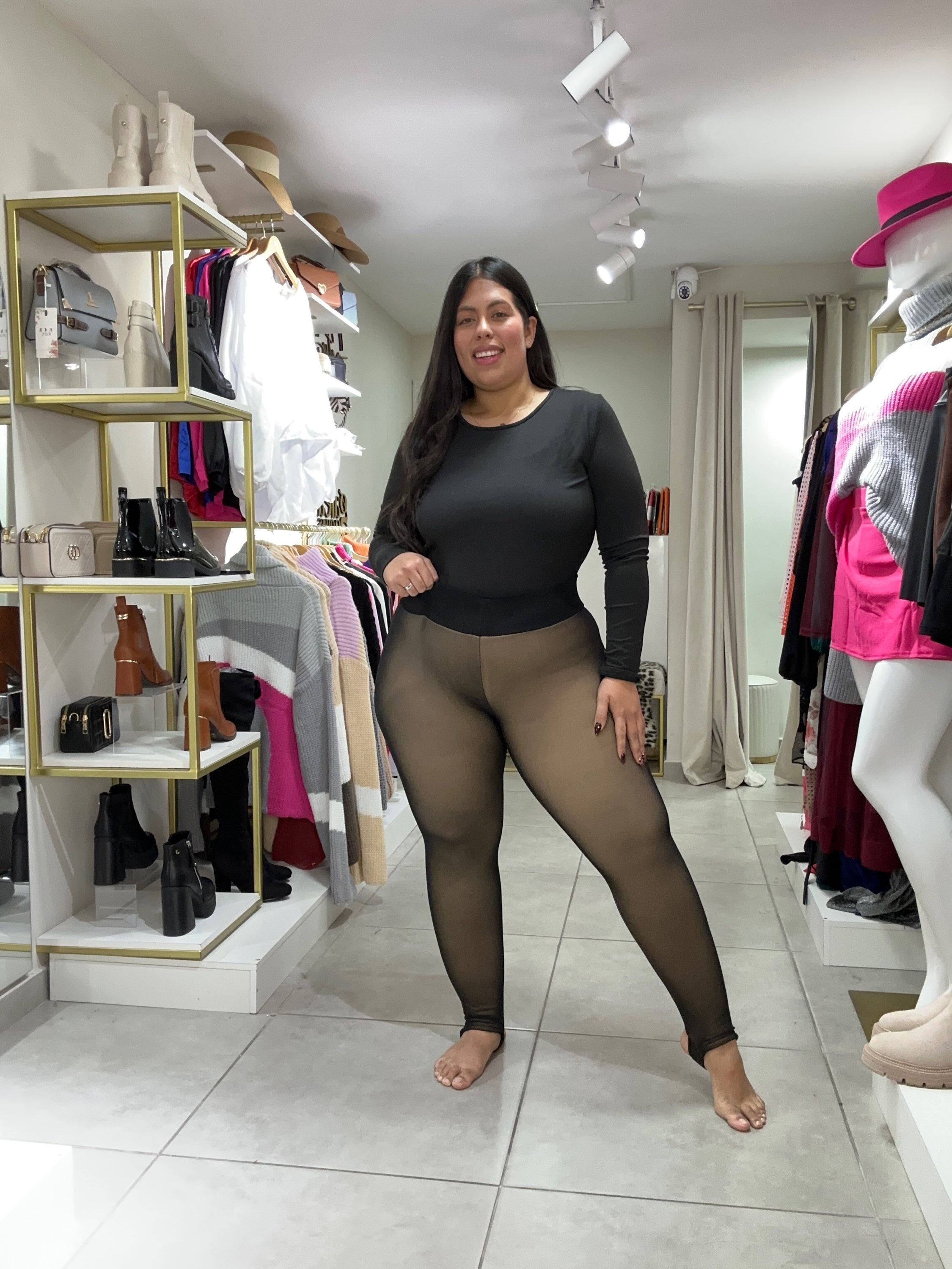 Calza efecto piel con polar