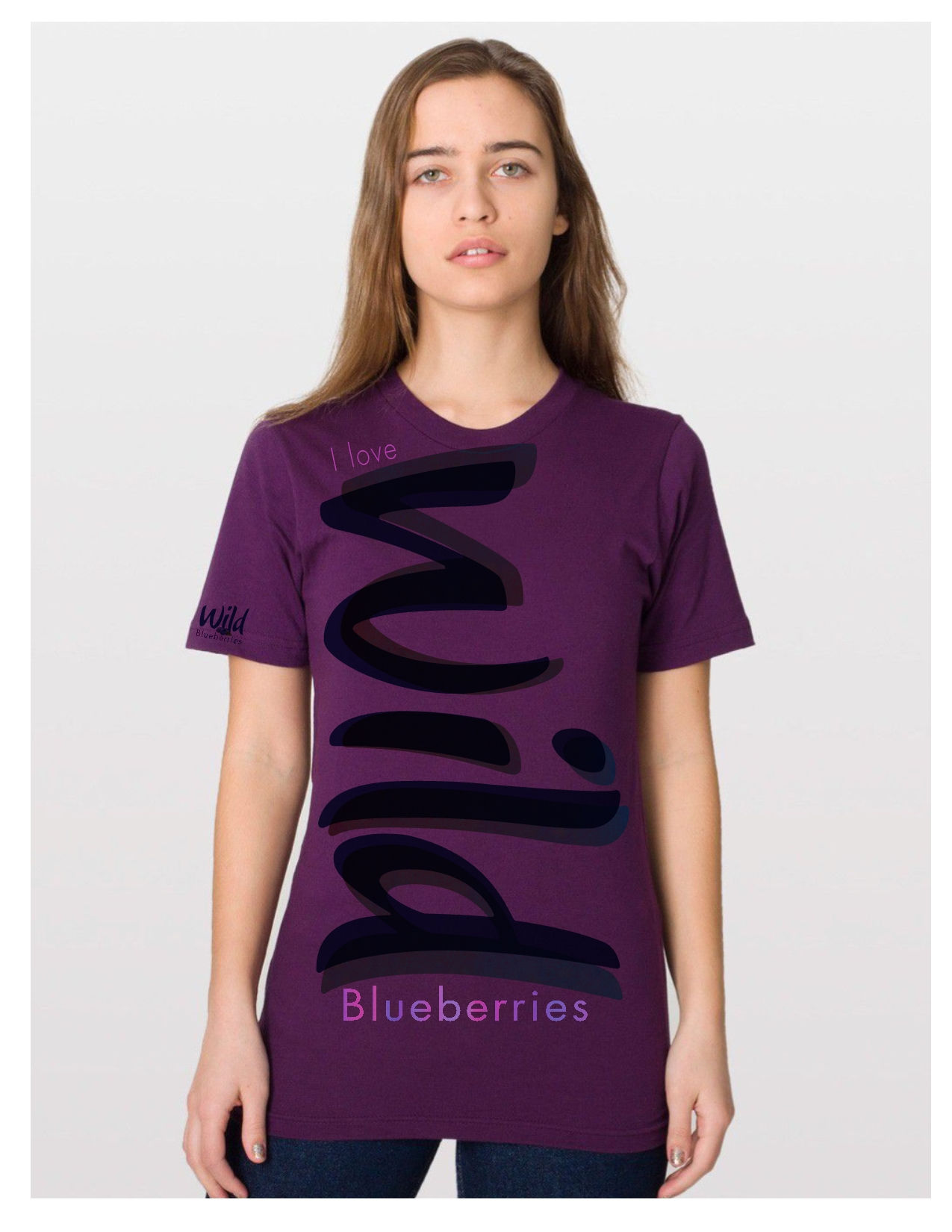Women's Medium Wild Blueberry t-shirt