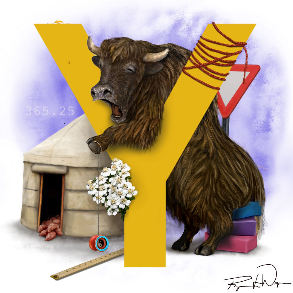 Thumbnail: Yanis the Yak - PRINT ONLY