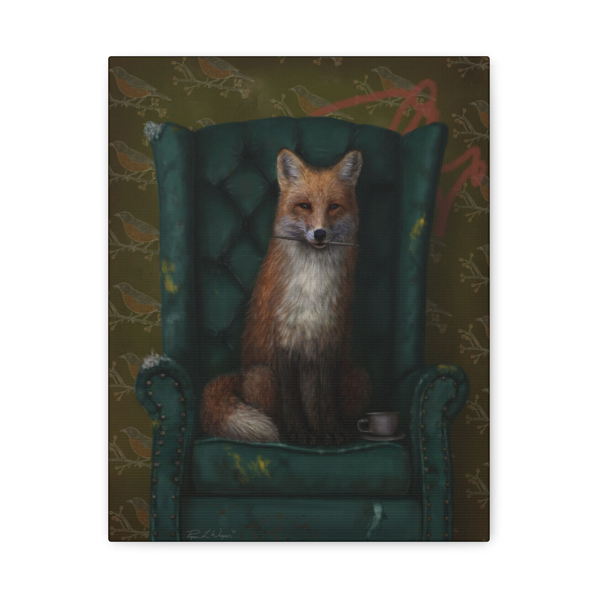 "Early Fox Catches a Buzz" Canvas Print