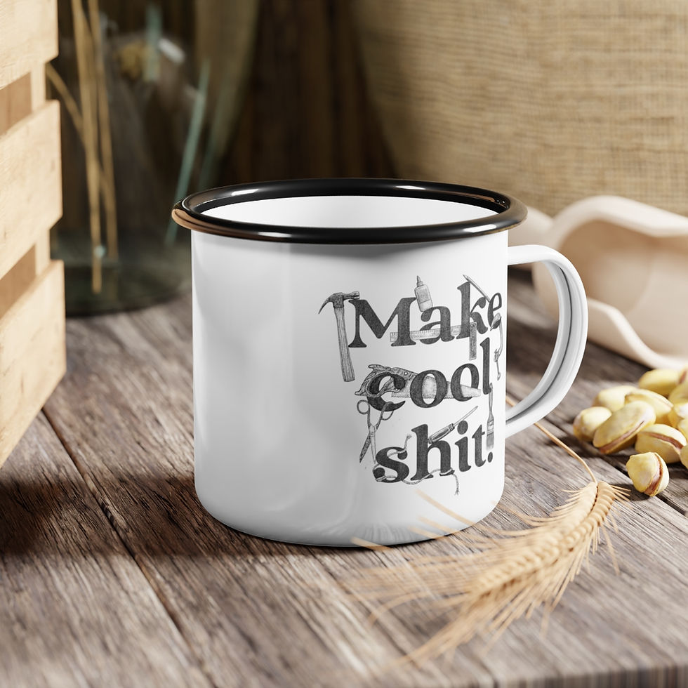 Thumbnail: Make Cool Sh*t | Enamel Coffee Cup