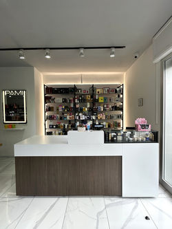 Profumeria, Pelletteria, Progetto 3d, Render, cosmetica, led