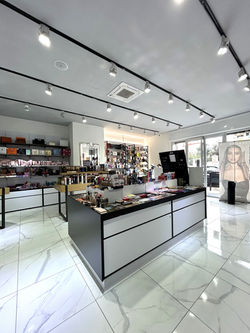 Profumeria, Pelletteria, Progetto 3d, Render, cosmetica, led