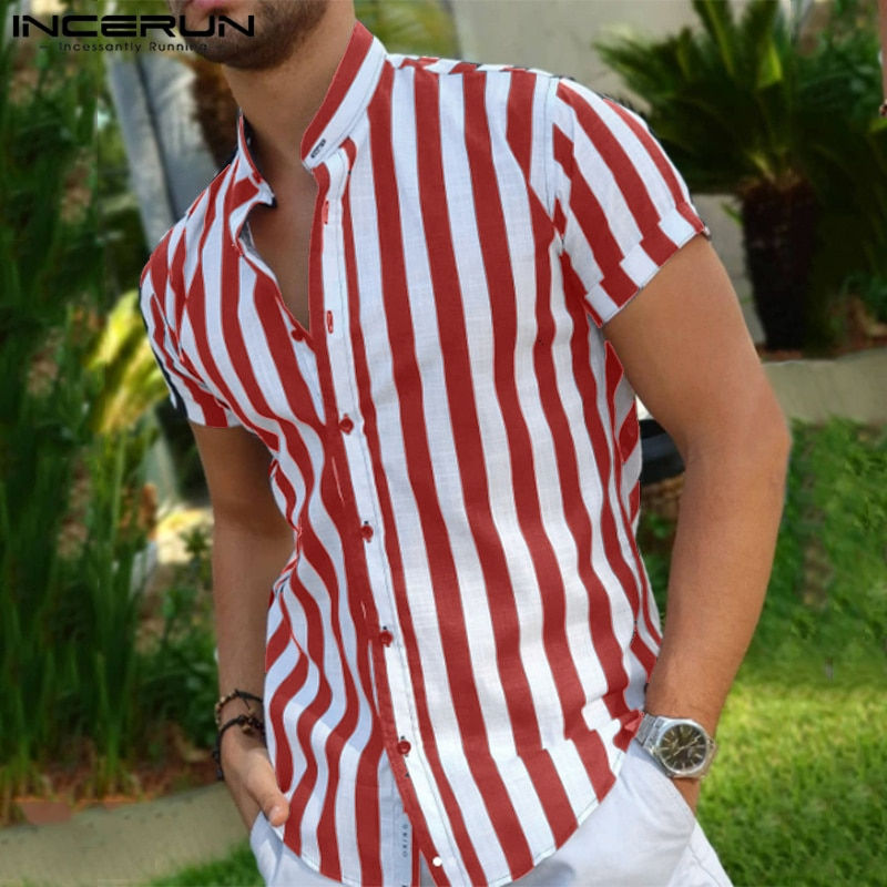 Thumbnail: UrbanStripe: 2023 Men's Streetwear Striped Shirt