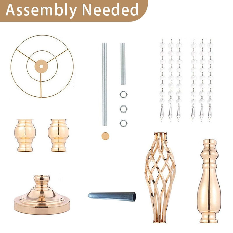 Thumbnail: Glimmering Elegance: Crystal Candle Flower Holder