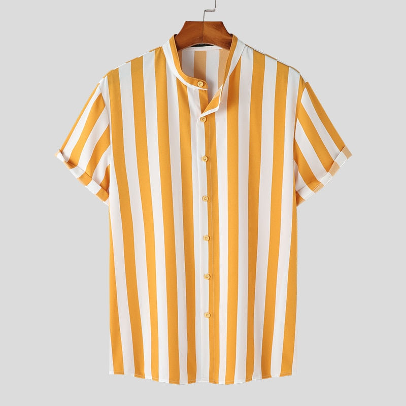 Thumbnail: UrbanStripe: 2023 Men's Streetwear Striped Shirt