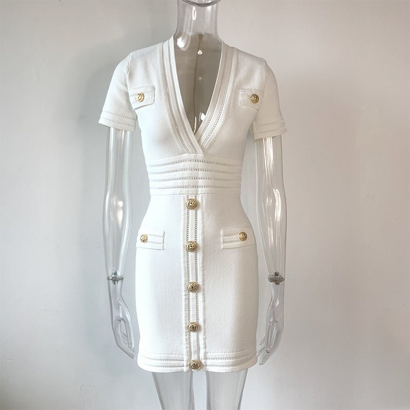 Thumbnail: SheathBreeze V-neck Dress