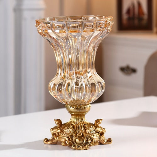 Thumbnail: Radiant Blossoms: Luxury Crystal Flower Vase