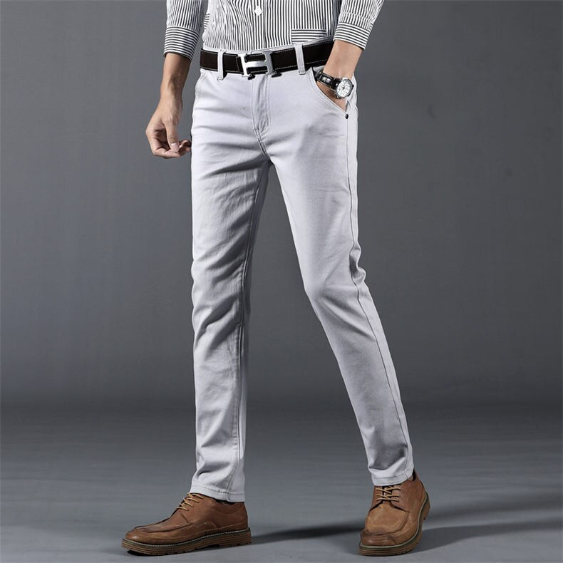 Thumbnail: Business Casual Elastic Trousers: Men's 6 Color Pants