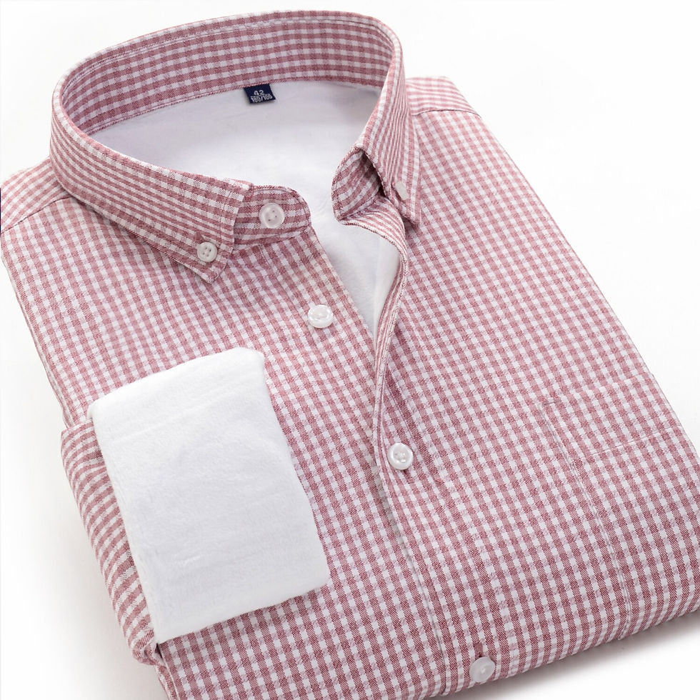 Thumbnail: "PlaidCharm: Winter Warm Men's Shirt