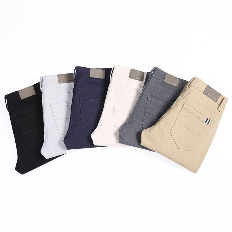 Thumbnail: Business Casual Elastic Trousers: Men's 6 Color Pants