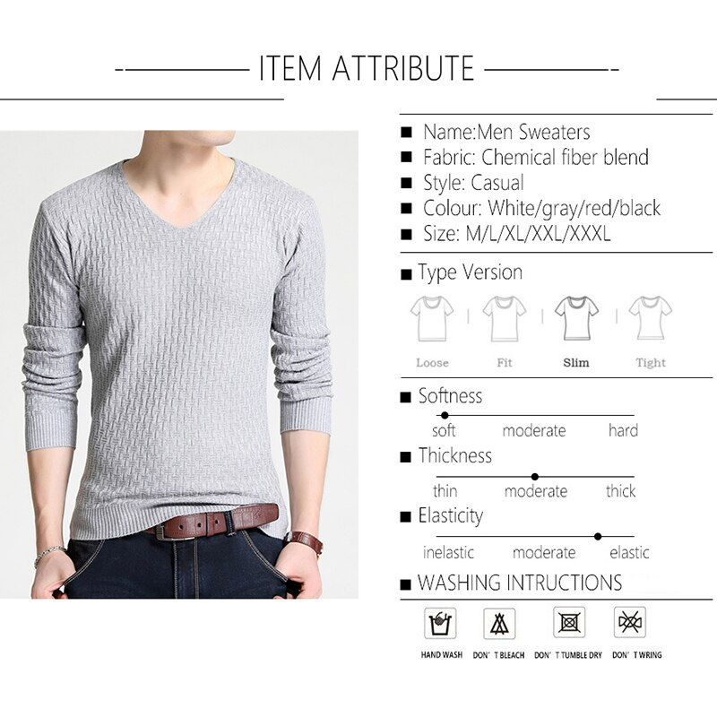 Thumbnail: Sophisticated V-Neck Sweater: Men's Autumn Collection