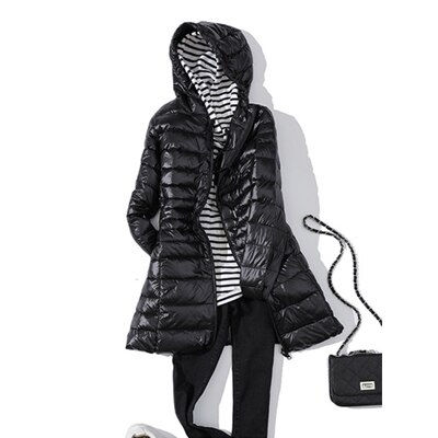 Thumbnail: Light & Warm: 2021 Winter Duck Down Long Coat