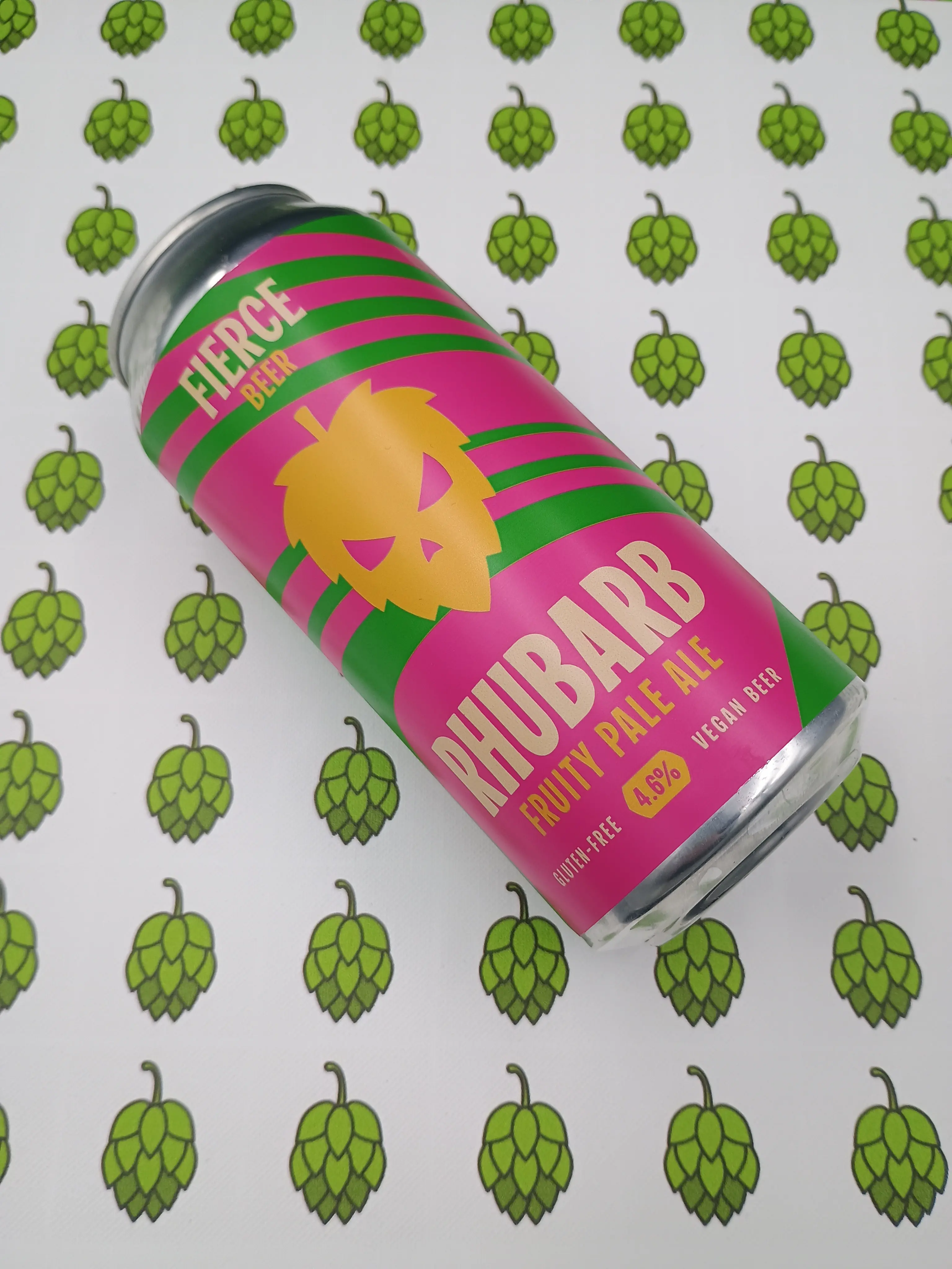 Fierce Beer Fierce Rhubarb Fruity Pale Ale Hops and Hampers