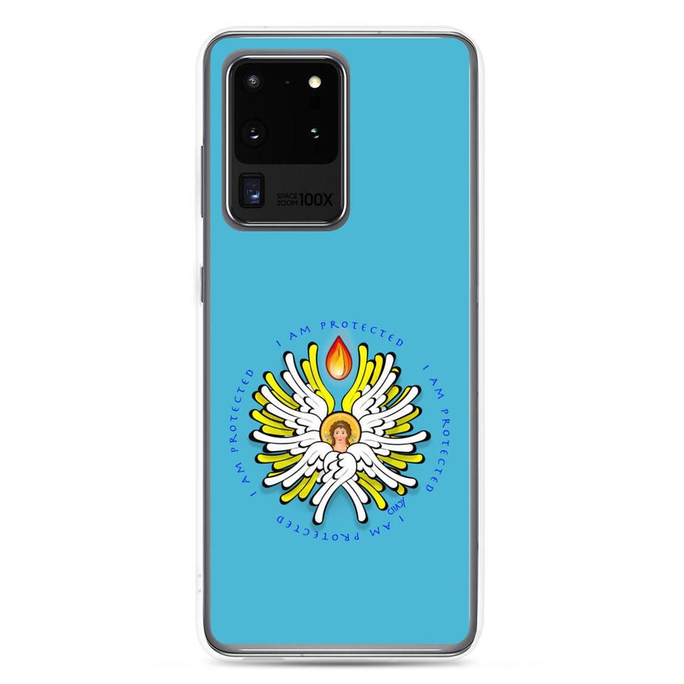 Miniature : Je suis protégé - Ange blanc - Coque Samsung