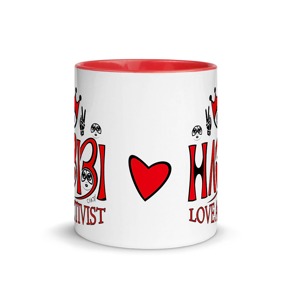 Miniatura: Activista del amor | Taza con color rojo en el interior