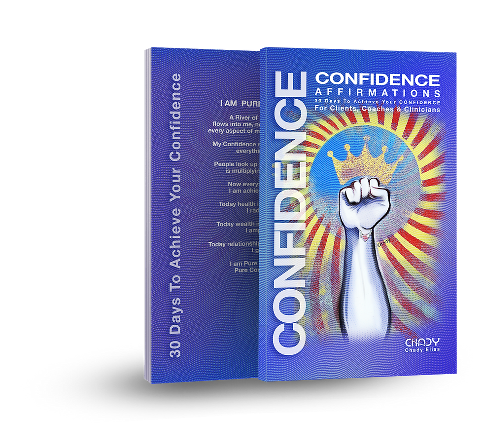 Book cover of CONFIDENCE AFFIRMATIONS, by Chady Elias