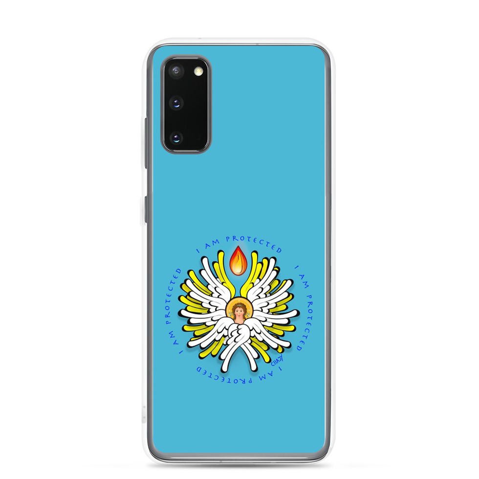 Miniature : Je suis protégé - Ange blanc - Coque Samsung