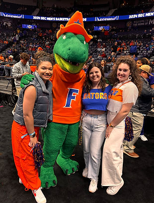 Kennedy and friends at the 2023 SEC Basketball tournament in Nashville, Tennessee.