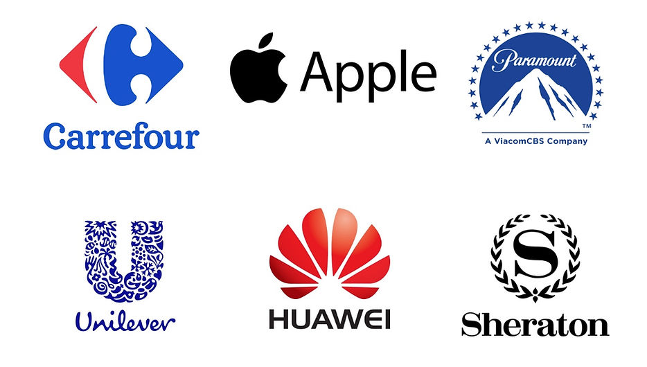 Logomarca de algumas empresas clientes da Fujica System