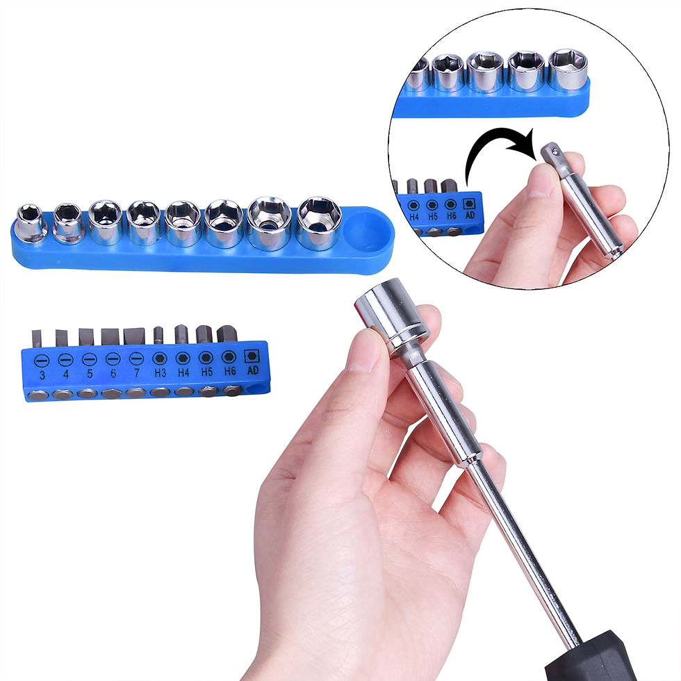 Thumbnail: Cartman 148 Piece Tool Set General Household Hand Tool Kit with Plastic Too..
