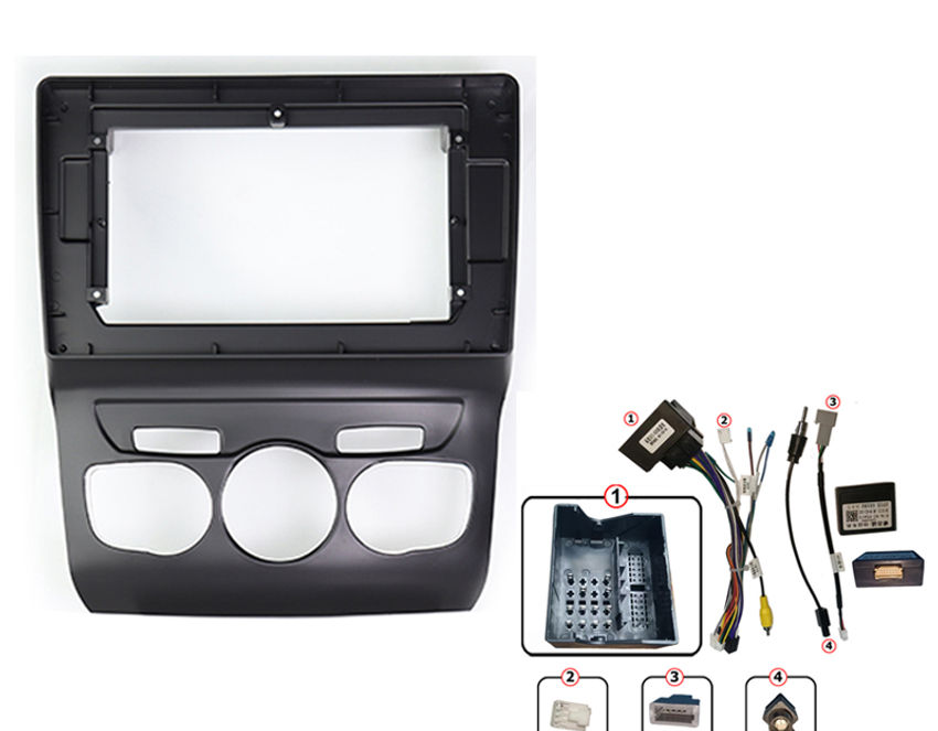 Car Radio For Citroen C4 2 B7 2013 - 2016 Android 2 Din Stereo Mounting Bezel Fa