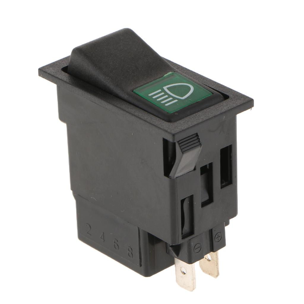 Auto Automotive Bar Rocker Two Button Rocker Toggle Switch For