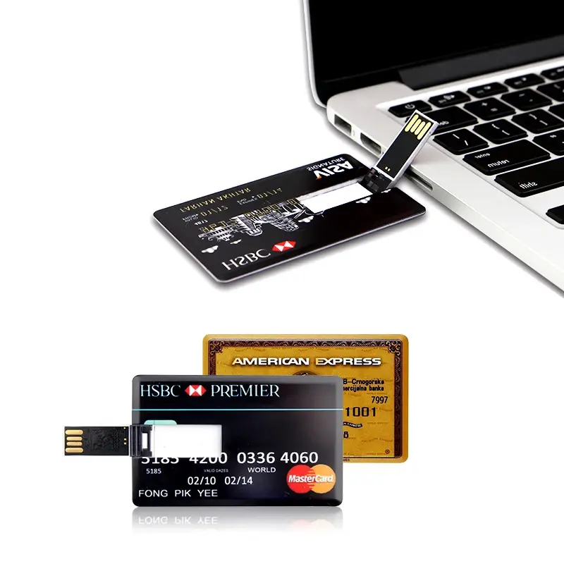 Thumbnail: USB Flash Drive High Speed Bank Credit Card Pen Drive