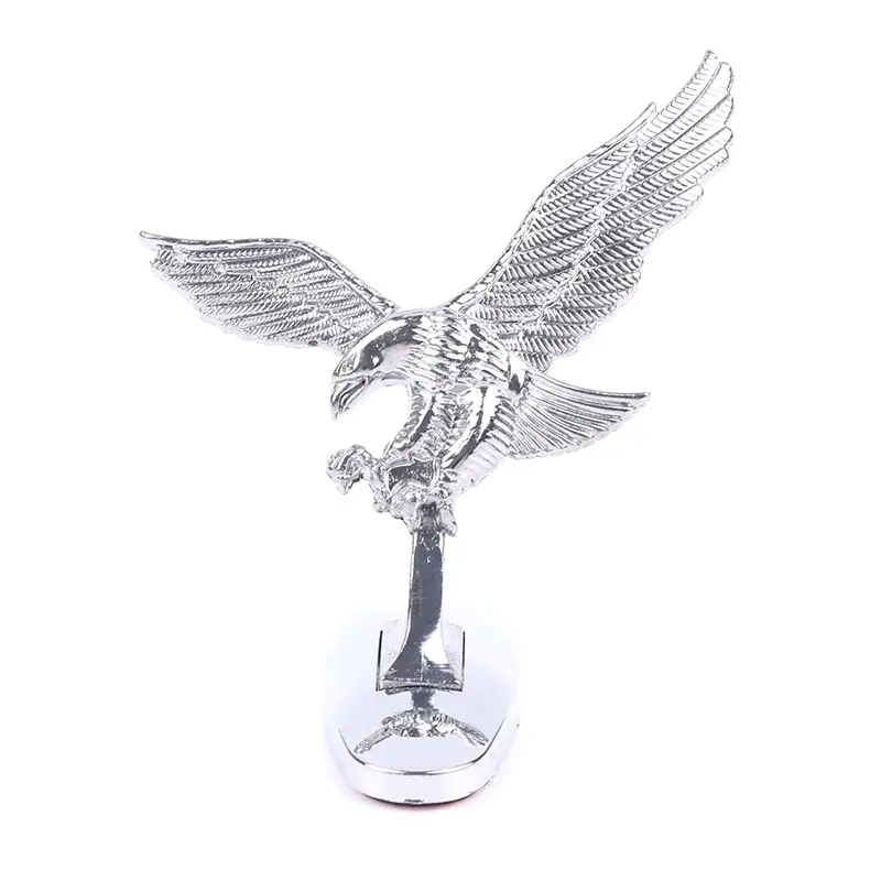 Car Front Cover Chrome Hood Decoration Badge 3D Emblem Angel Eagle For Auto Car