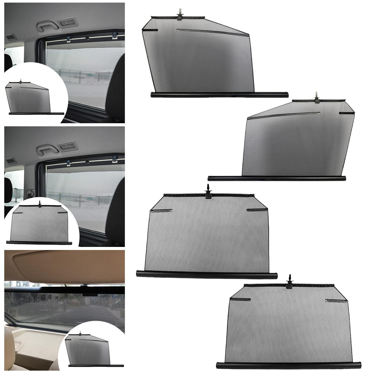 Car Side Window Sun Shade Heat Insulation Multifunctional Retractable Easily