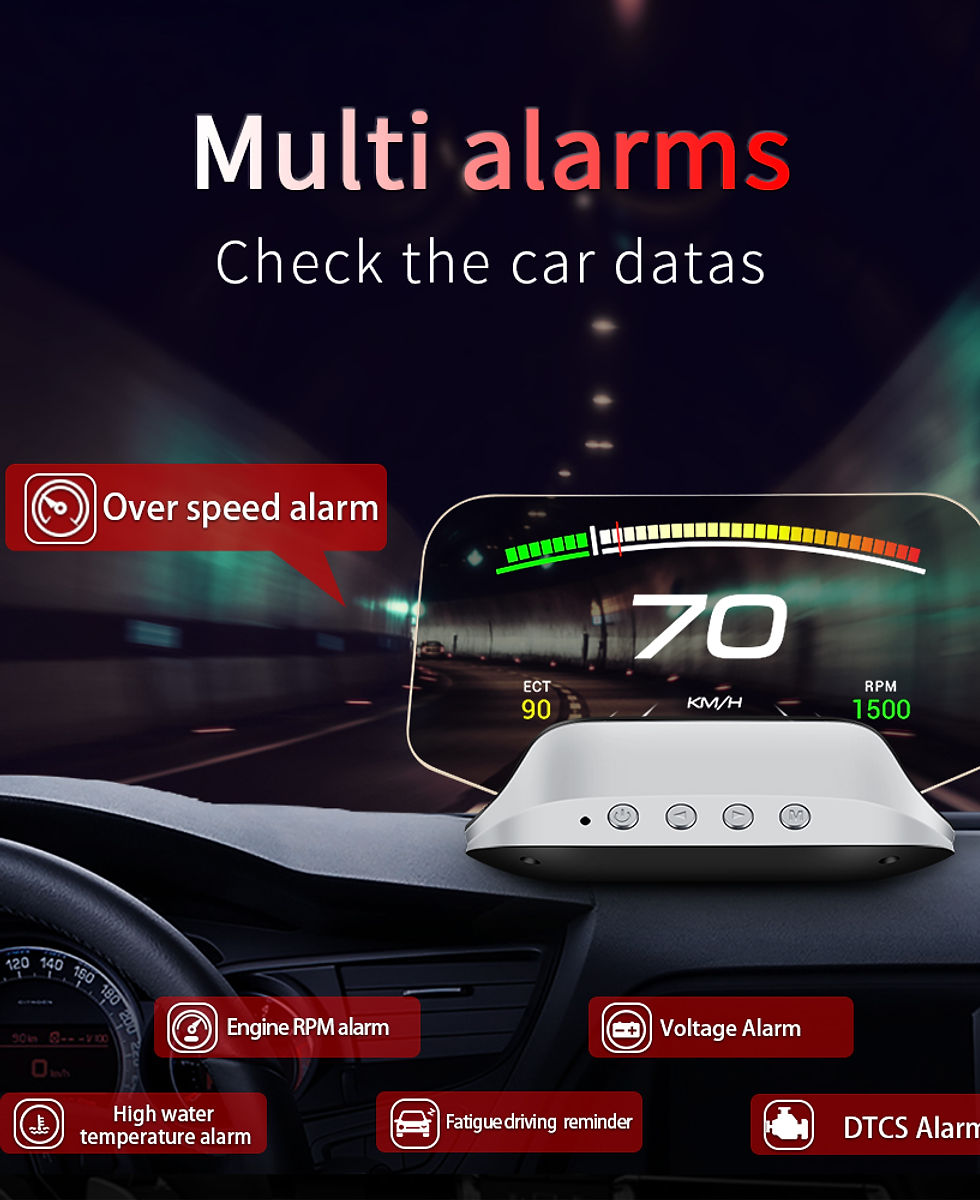 Thumbnail: Newest C3 Navigation Head Up Display GPS+OBD2 On Board Computer Projector HUD Sp