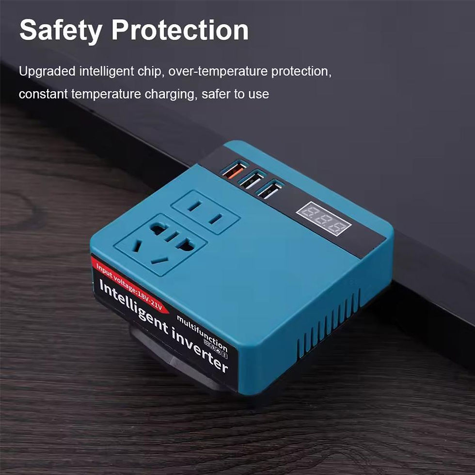 Thumbnail: 120W Lithium Battery Inverter DC 18-21V To AC110V 220V Electric Tool Battery Inv