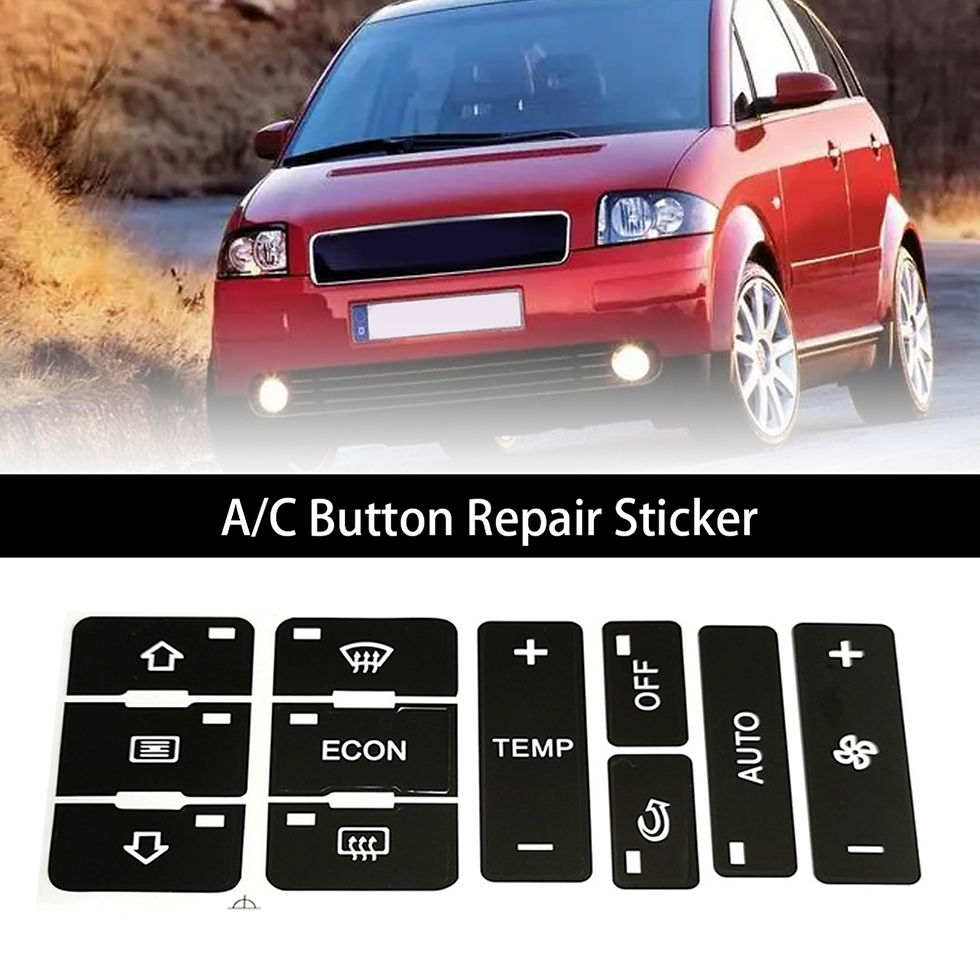 Thumbnail: For Audi A2/ A3 8L A/C Button Repair Kit Fix Faded Ugly Car Stickers Car Air Con