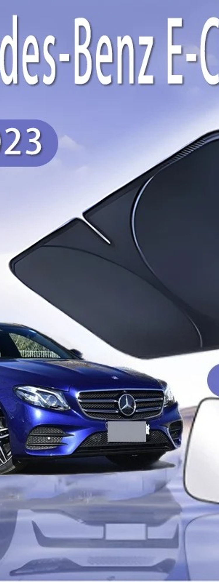 Foldable Car Sun Visor For Mercedes-Benz E-Class W213 2015~2023 MK5 Front Windsh