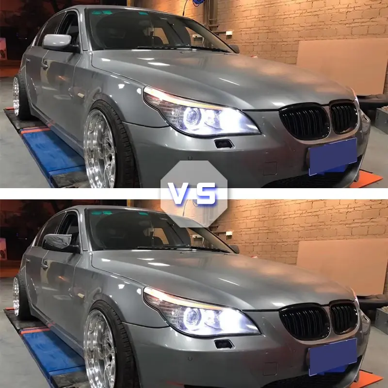 Thumbnail: Rearview Mirror Cover Cap Carbon Fiber / Black for BMW 5 Series E60 E61 E63 E64