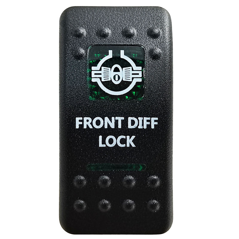 Thumbnail: Green Led Light Bar Rocker Switch SPST 5Pins/DPDT 7Pins For Car Marine Boat IP68