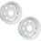 Thumbnail: 2-Pk Trailer Rims 16x6 in. 8 Bolt Hole 6.5 in.OC White Spoke Steel Wheel