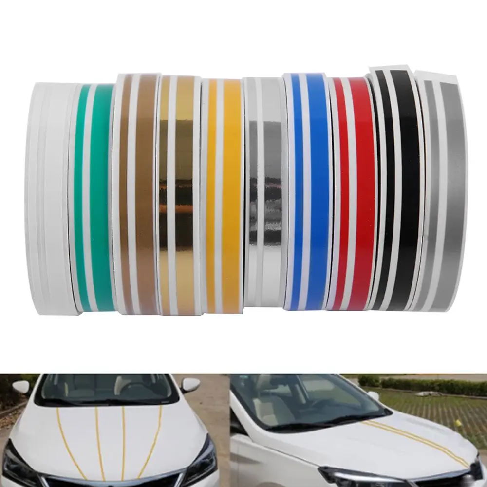 1 Roll Multicolor Striping Pin Stripe Steamline Double Line Tape Car Body Decal