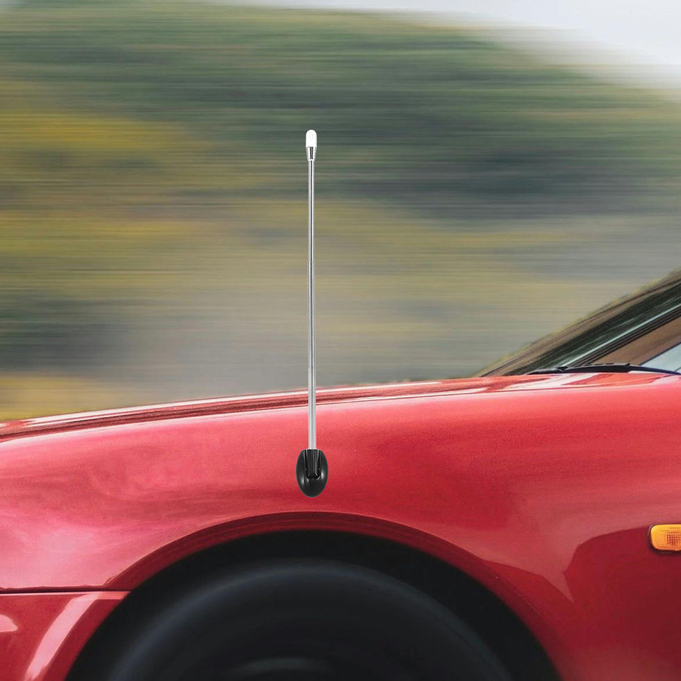 Thumbnail: 3 Section Adjustable Telescopic Car Bumper Corner Antenna Pole Parking Guide Dri