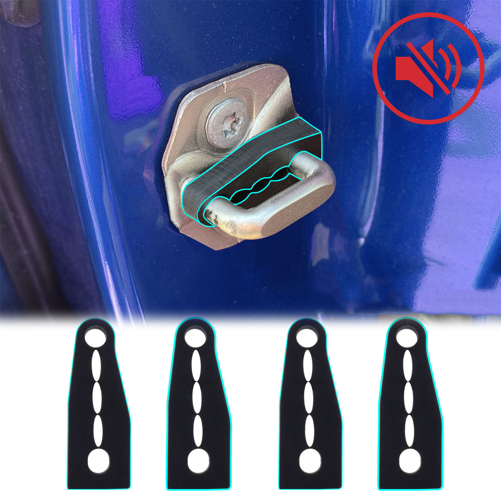 Sound Damper Door Lock Buffer For Volvo S60 S80 XC60 XC70 V60 Rattling STOP Soun
