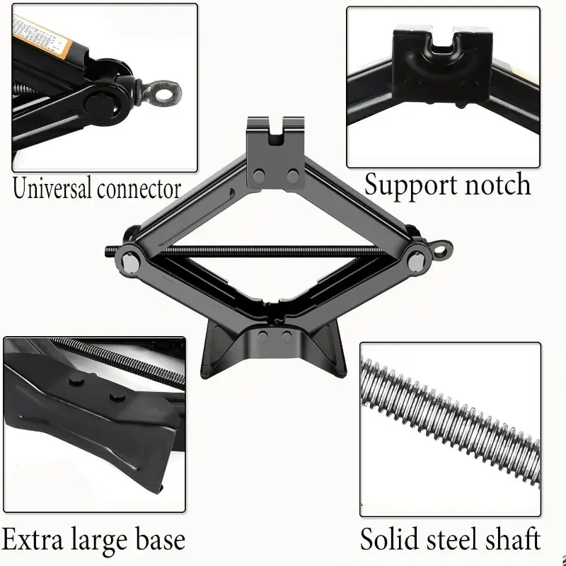 Thumbnail: Car Jack 0.8T/1T/2T Portable Labor-saving Hand-cranked Car Scissor Jack Car Repa