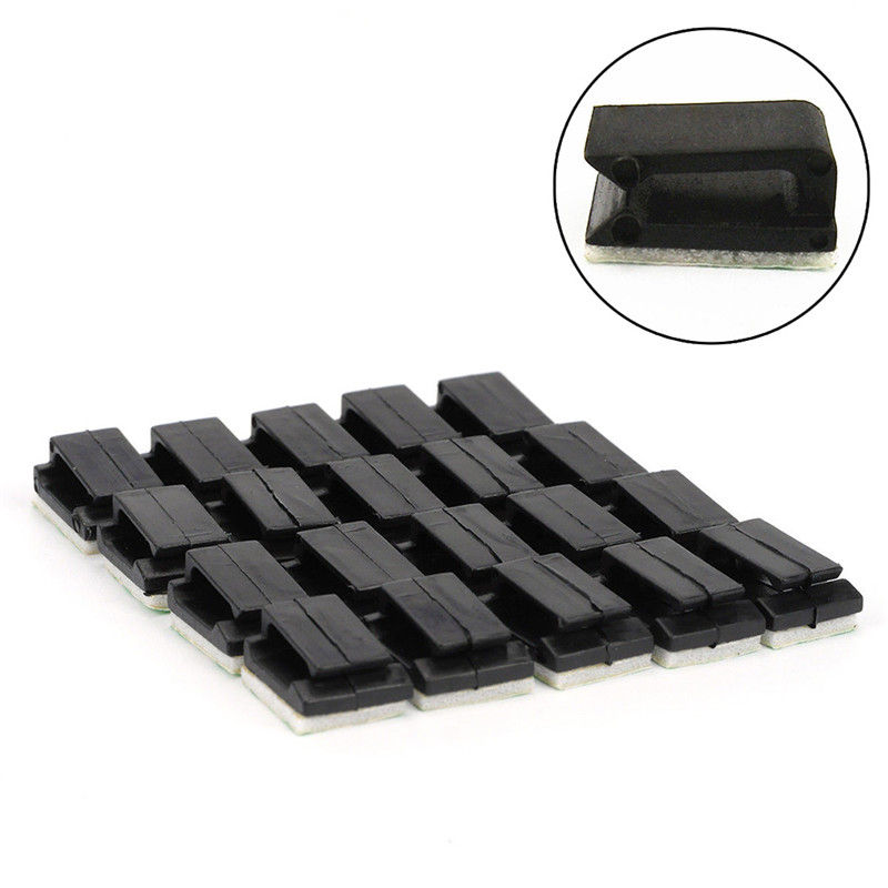 Thumbnail: Car Useful Wires Self-adhensive Fixed Clips Data Cord Tie Cable Mount Car Hook C