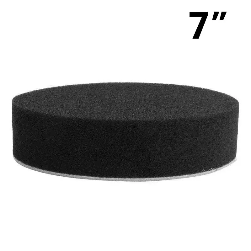 Thumbnail: 5pcs 7 Inches 180mm Car Round Flat Polishing Wheel Foam Buffing Sanding Pad Disc