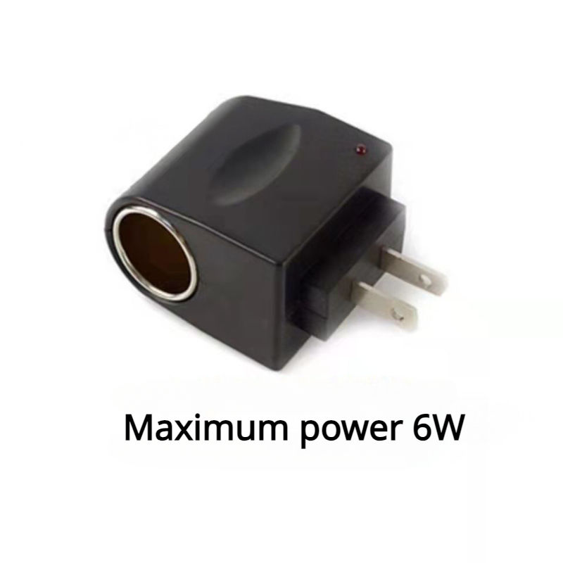 Thumbnail: Car Cigarette Lighter Adapter AC 220V To DC 12V EU US Plug Converter Wall Power