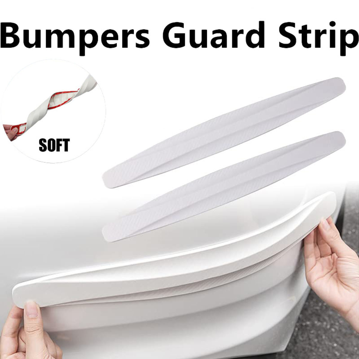 Car Bumper Protector Strip Guard Corner Protection Strips Scratch Protector Cras